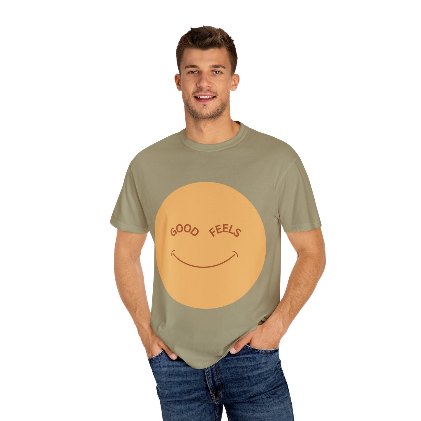The Good Feels T-shirt | Brown Smile