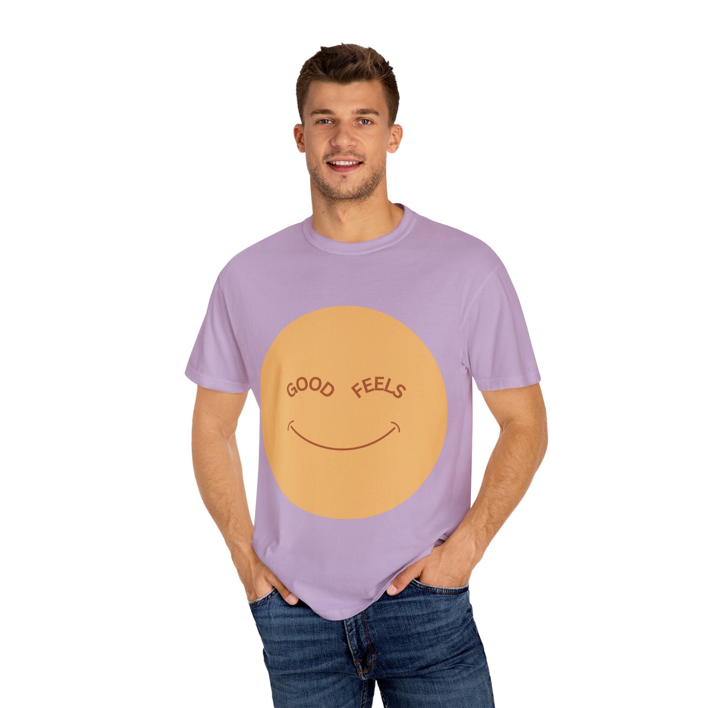 The Good Feels T-shirt | Brown Smile