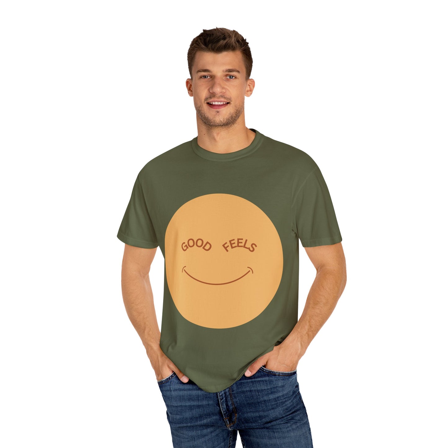 The Good Feels T-shirt | Brown Smile