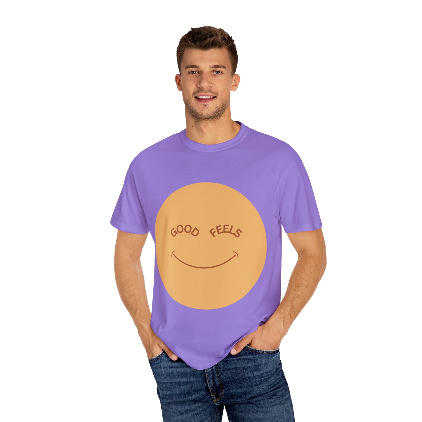 The Good Feels T-shirt | Brown Smile
