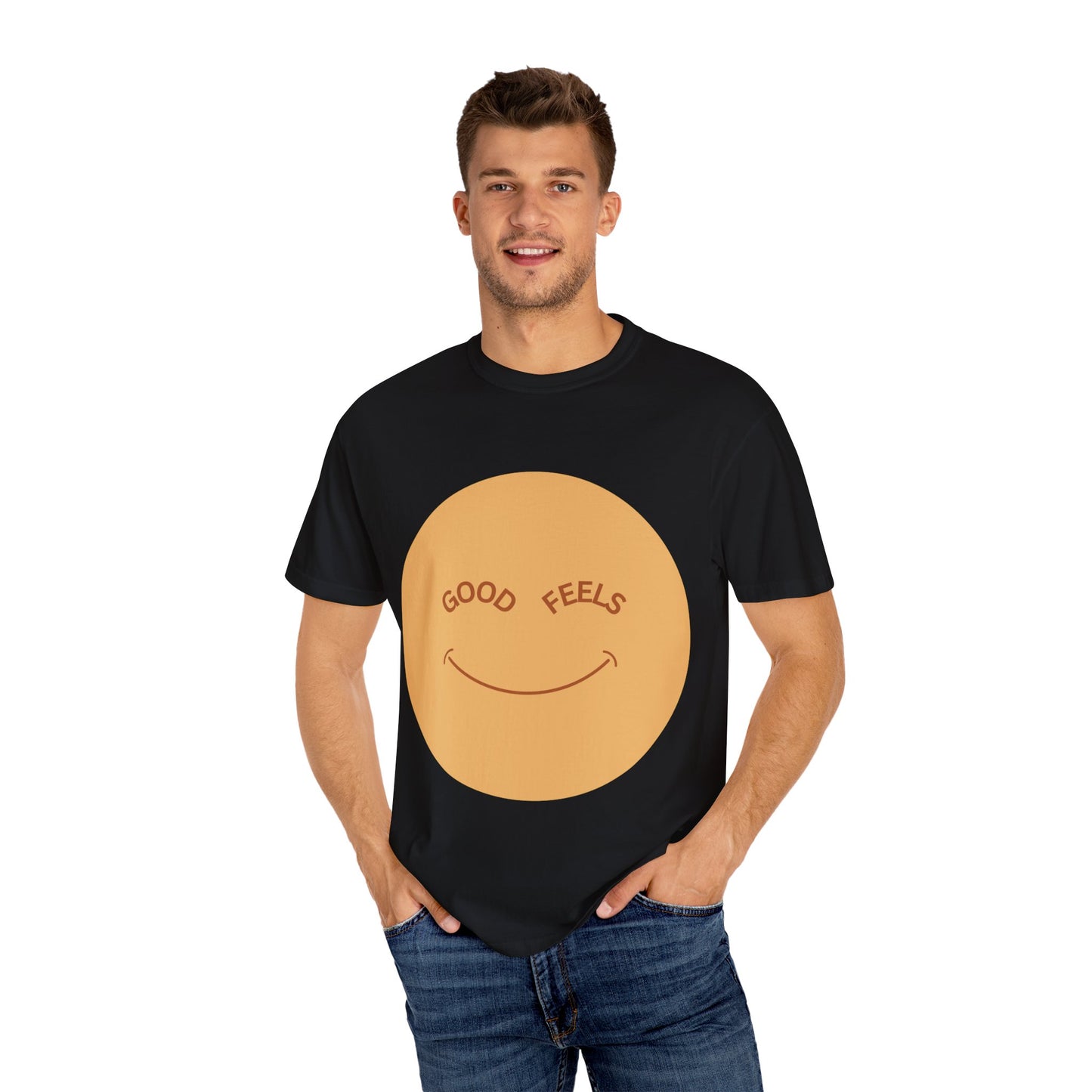 The Good Feels T-shirt | Brown Smile
