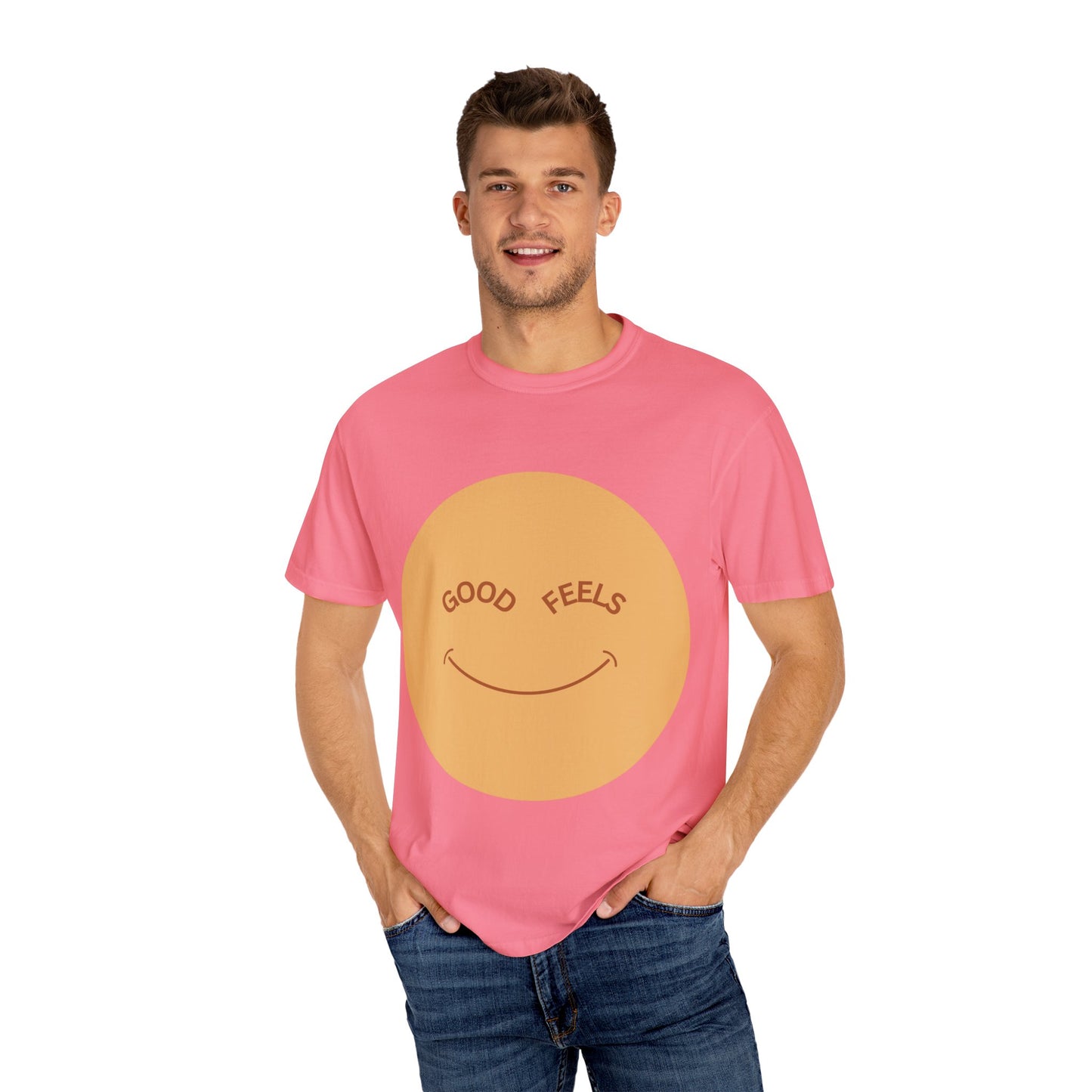 The Good Feels T-shirt | Brown Smile