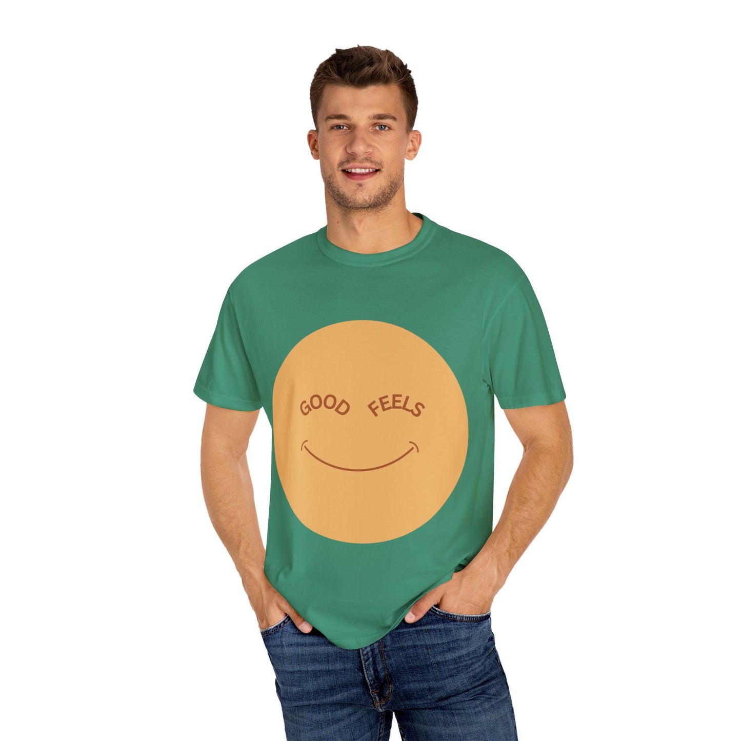 The Good Feels T-shirt | Brown Smile