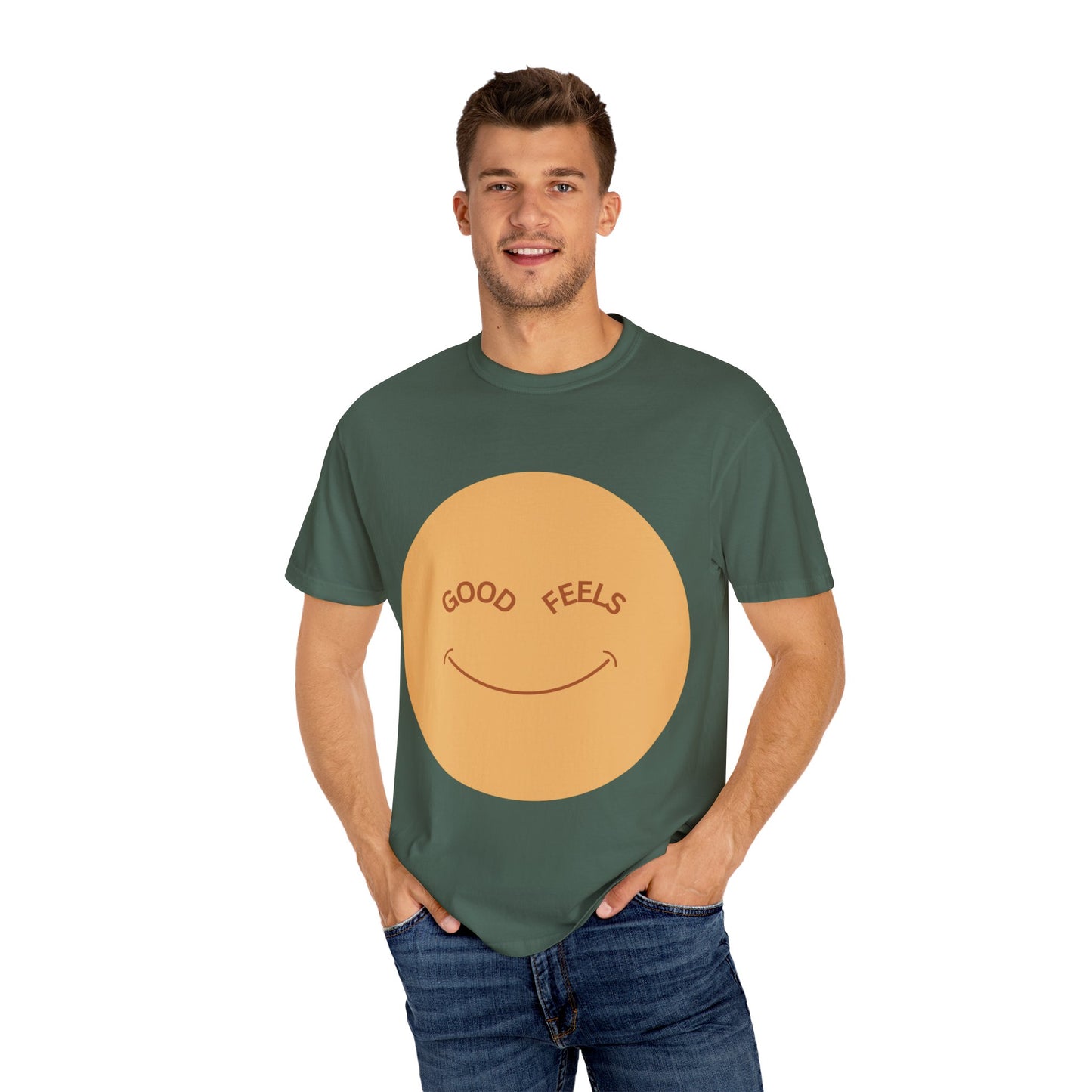 The Good Feels T-shirt | Brown Smile