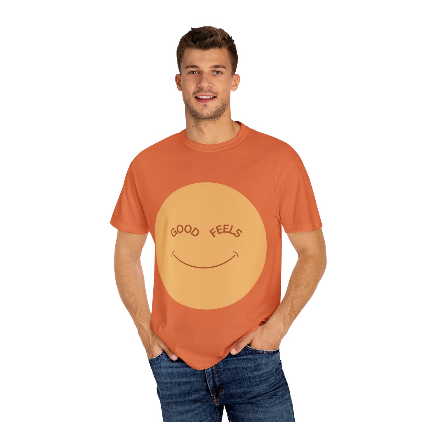 The Good Feels T-shirt | Brown Smile